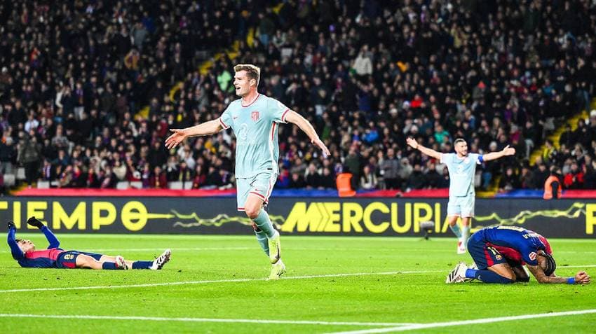 Atletico Upset Barcelona To Go Top Of LaLiga