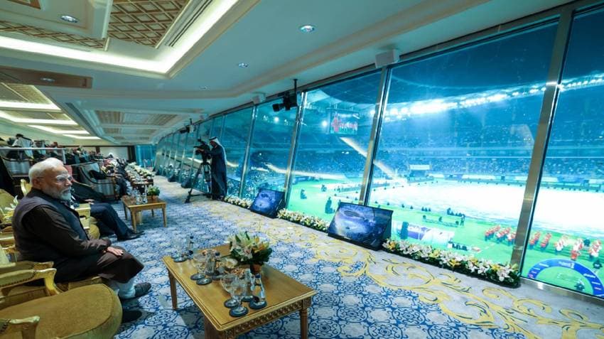 PM Modi Graces Arabian Gulf Cup Opening Ceremony In Kuwait As 'Guest Of Honour'