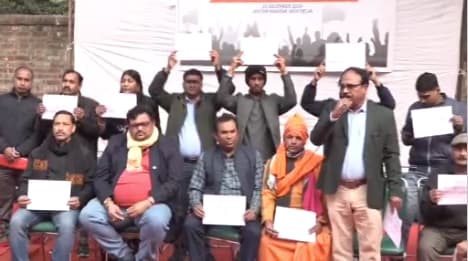 Pravasi Odia People Protest 'Assault' On MP Pratap Sarangi In Delhi