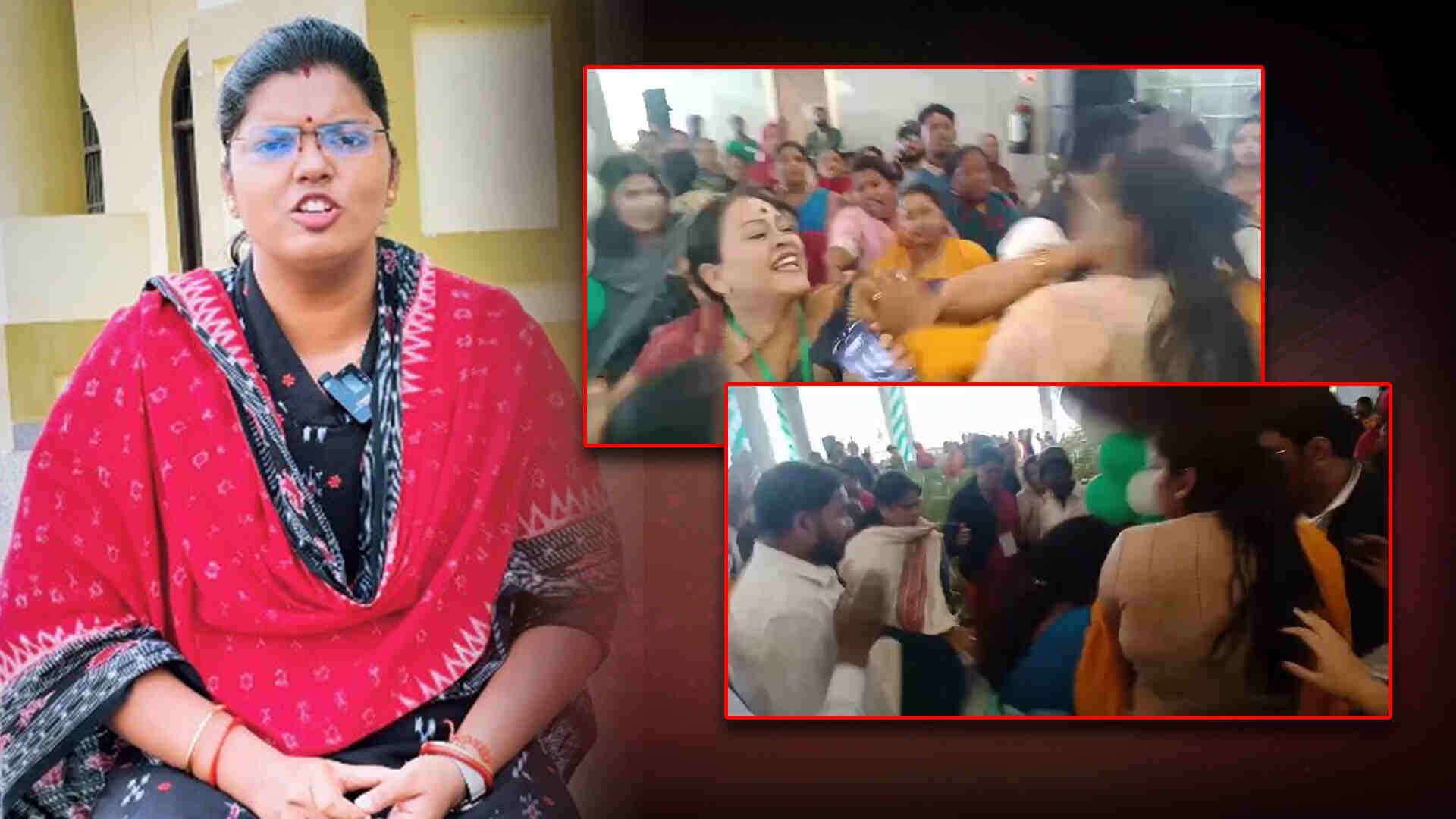 On BJD Foundation Day, Party Spokesperson Ipsita Sahoo Slapped In Sankha Bhawan