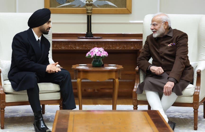 PM Modi Meets Diljit Dosanjh, Calls Him "Combination Of Talent And Tradition"