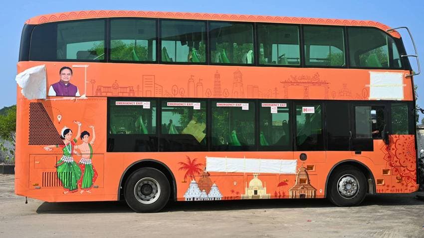 Two Double-Decker Buses Arrive In Bhubaneswar As Odisha Gears Up For 'Pravasi Bharatiya Divas'