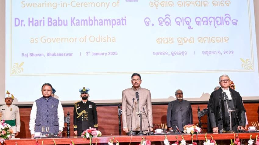 Dr Hari Babu Kambhampati Assumes Charge As New Odisha Governor