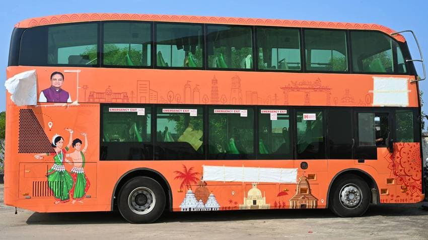 Double-Decker Bus Arrives In Puri, To Return To Bhubaneswar After Trial Run