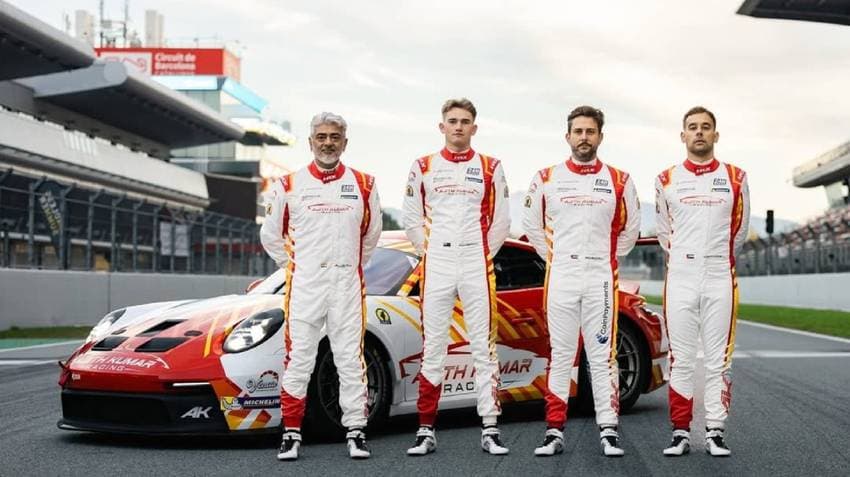 Actor Ajith Kumar's First Practice Session For The Dubai 24 Hours Race Garners Attention