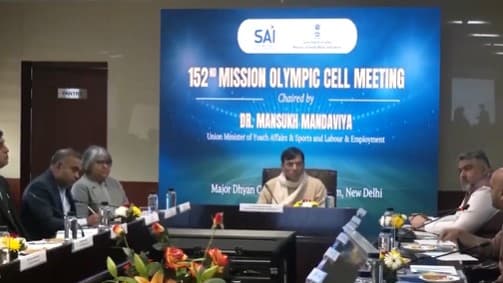 Mansukh Mandaviya Chairs 152nd MOC Meeting To Begin Preparations For LA Olympics 2028