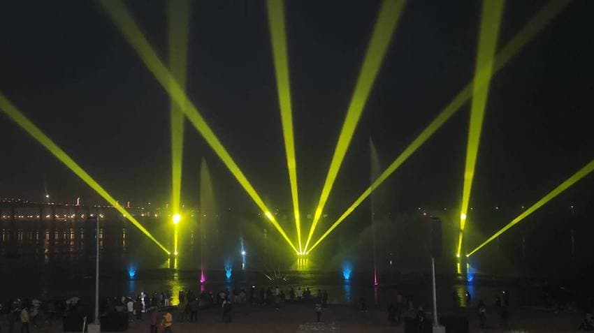 Mahakumbh 2025: Water laser show inaugurated by UP Industrial Minister at Prayagraj's Yamuna Ghat