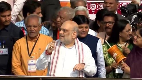Amit Shah Celebrates Makar Sankranti In Gujarat, Flies Kite