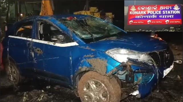 Odisha: 2 Tourists Killed As Car Falls Into Pond Near Konark