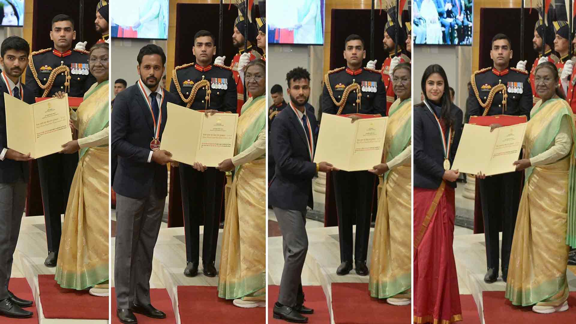 President Murmu Confers National Sports Awards 2024