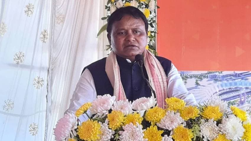 Chief Minister Mohan Charan Majhi Arrives In Rayagada