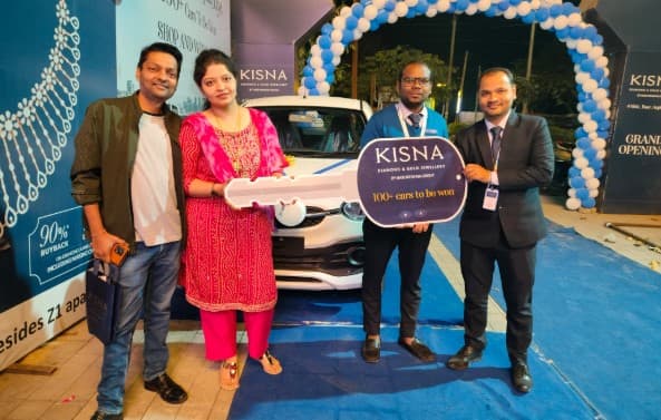 Bhubaneswar: Homemaker Ronak Wins Car On KISNA Jewellery Lucky Draw