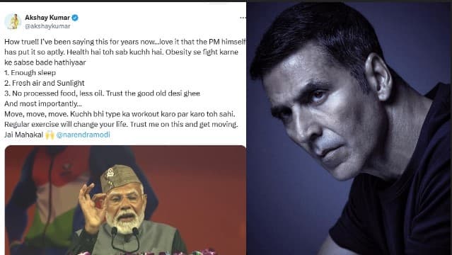 Akshay Kumar Extols PM Modi’s Call For ‘Campaign Against Obesity’, Shares Video