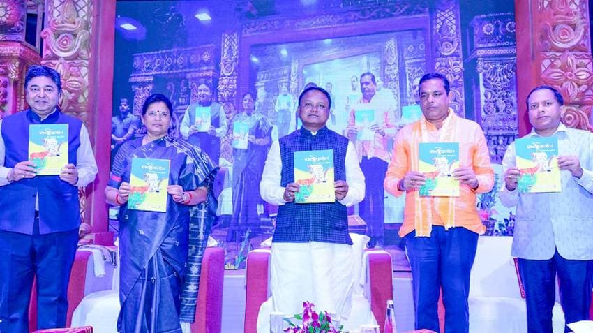 CM Majhi Unveils New Edition Of 'Barnabodha'