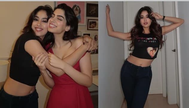 Janhvi Kapoor Asks Khushi To Wear A T-Shirt With Her Face On It