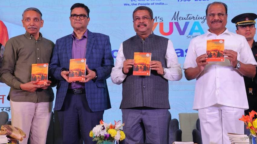 Union Education Minister Pradhan Releases Books Under PM YUVA 2.0 Scheme In New Delhi
