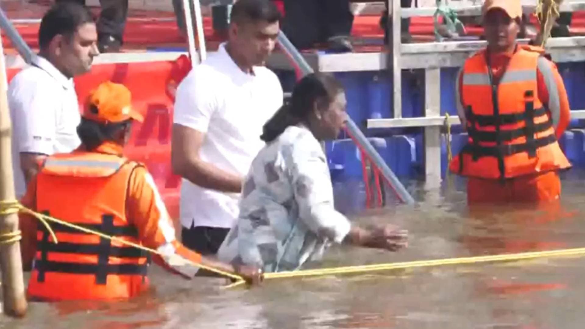 President Murmu Takes Holy Dip At Triveni Sangam During Mahakumbh Mela In Prayagraj
