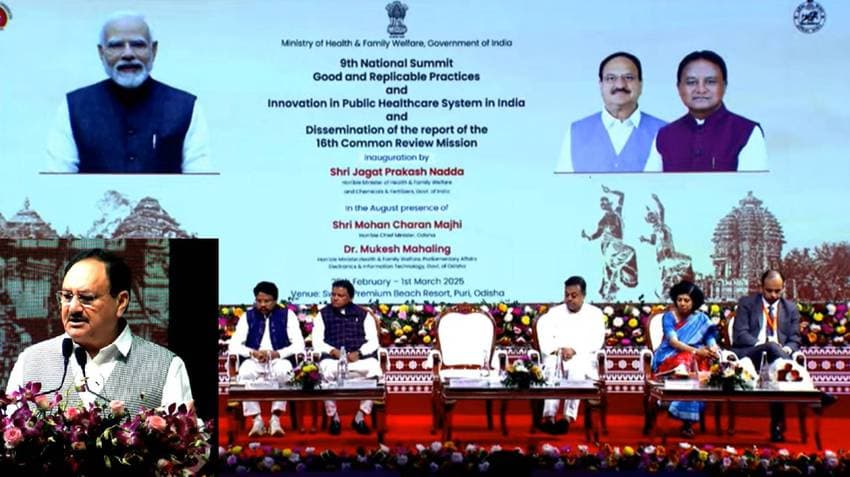 Puri: Union Health Minister Inaugurates 9th National Health Conclave; CM Majhi In Attendance