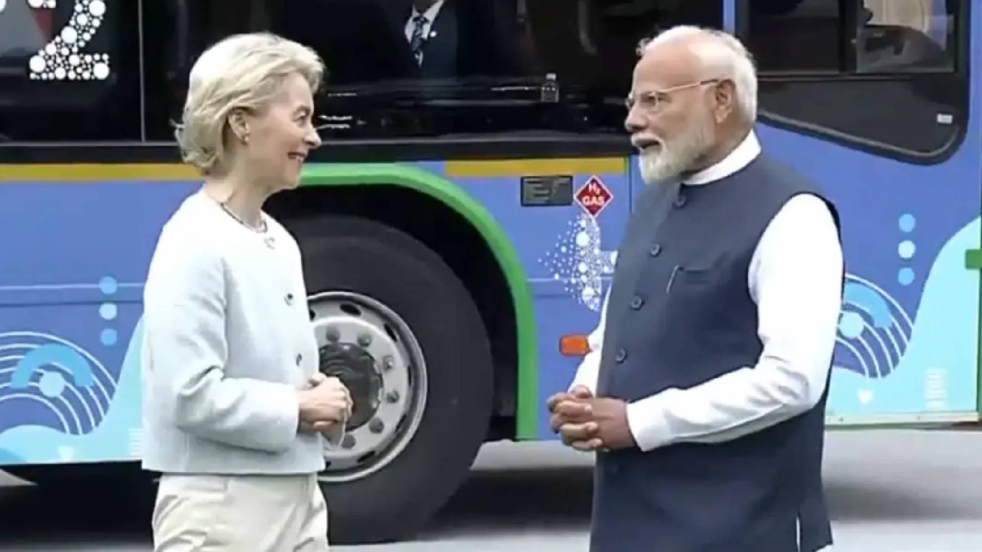 PM Modi Meets With EU Chief Ursula Von Der Leyen In Delhi