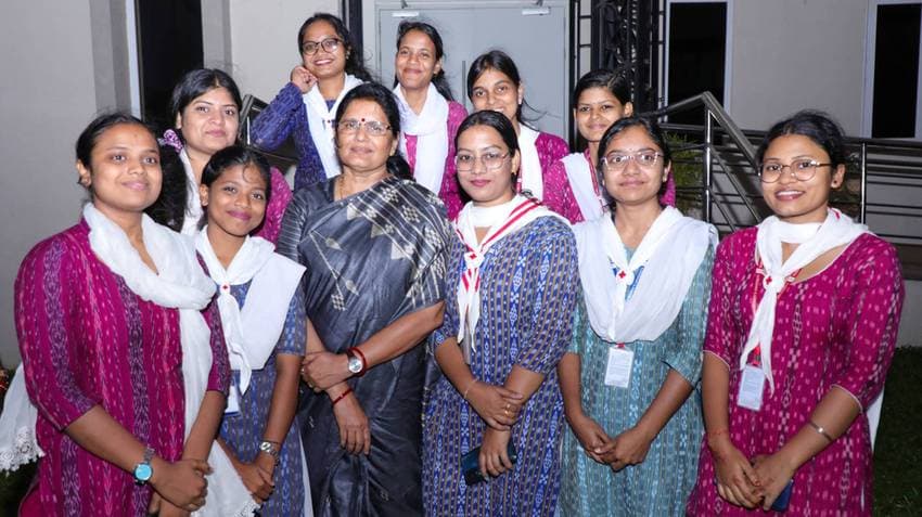 Odisha Deputy CM Pravati Parida Interacts With Women Students