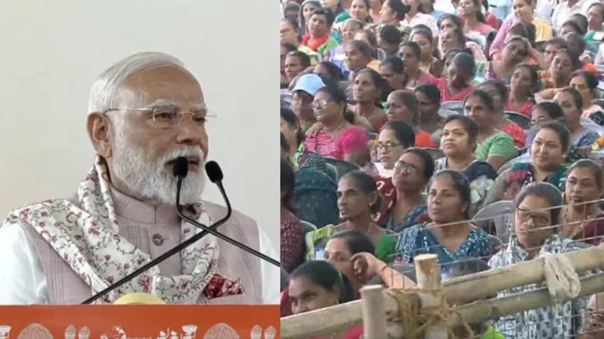 Gujarat: PM Modi Interacts With 'Lakhpati Didis' In Navasari On International Women's Day
