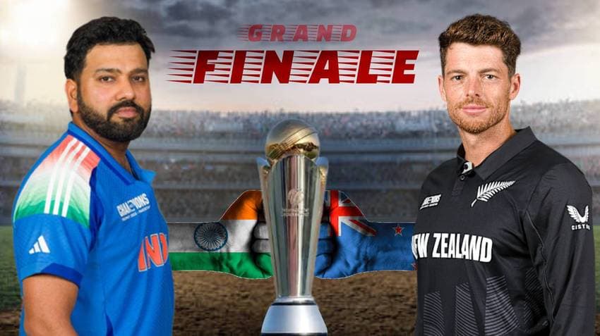 Champions Trophy: India Aim For Glory In High-Octane Title Clash Against Resilient New Zealand