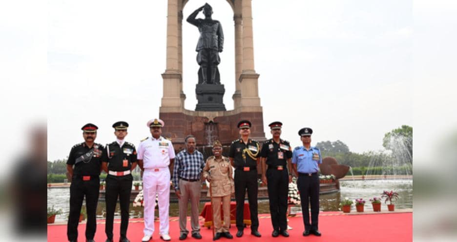 INA Veteran Marks His 100th Birthday By Paying Tributes At National War Memorial