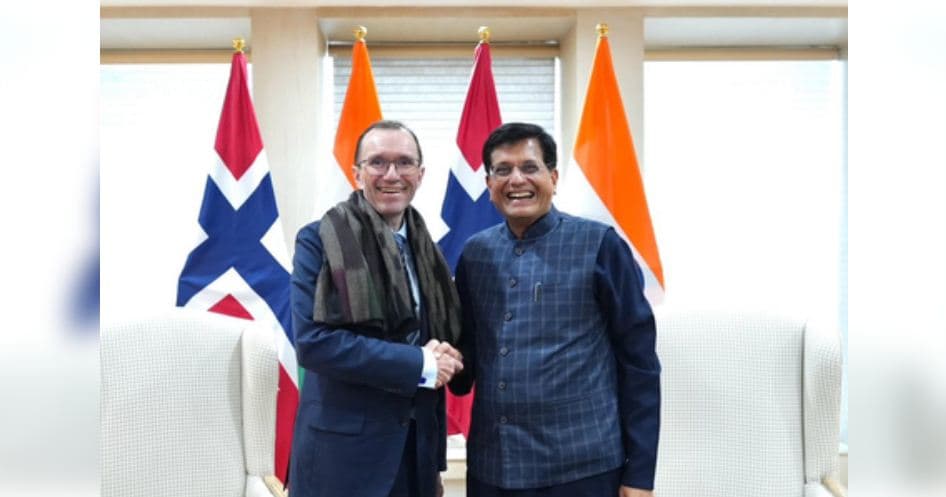 India, Norway To Deepen Bilateral Trade, Investment Ties