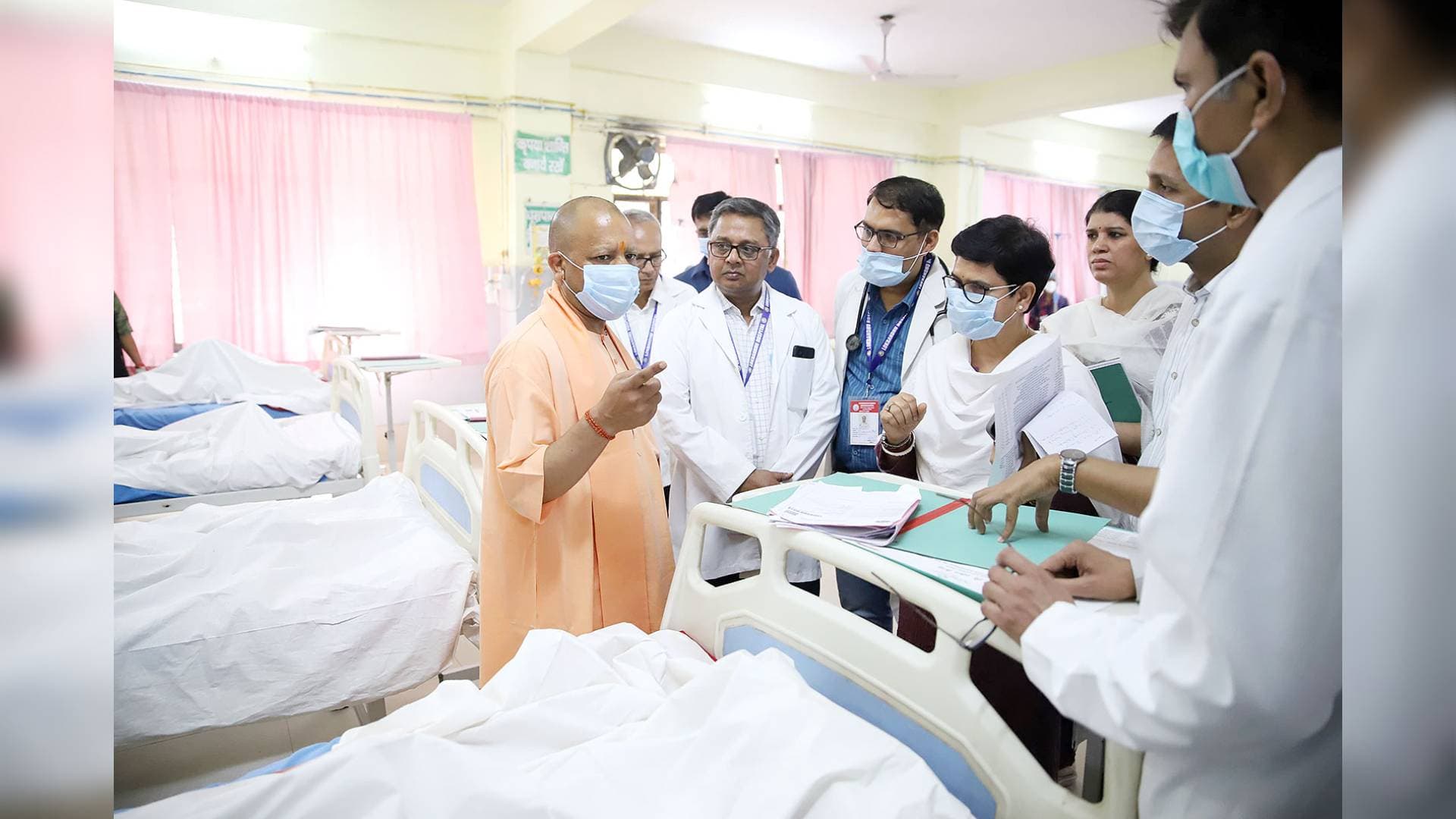 CM Yogi Visits Hospital After Four Children Died Of Food Poisoning At Shelter Home