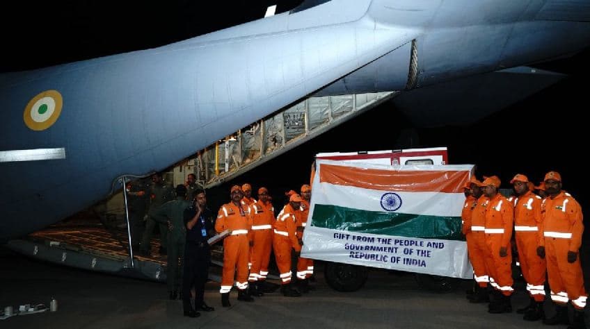 India Sends 40 Tonnes Of Aid To Quake-Hit Myanmar