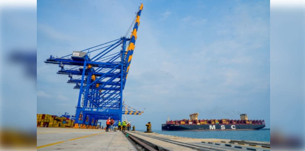 Adani’s Vizhinjam Port Welcomes Arrival Of Largest-Ever Container Ship In Indian Waters