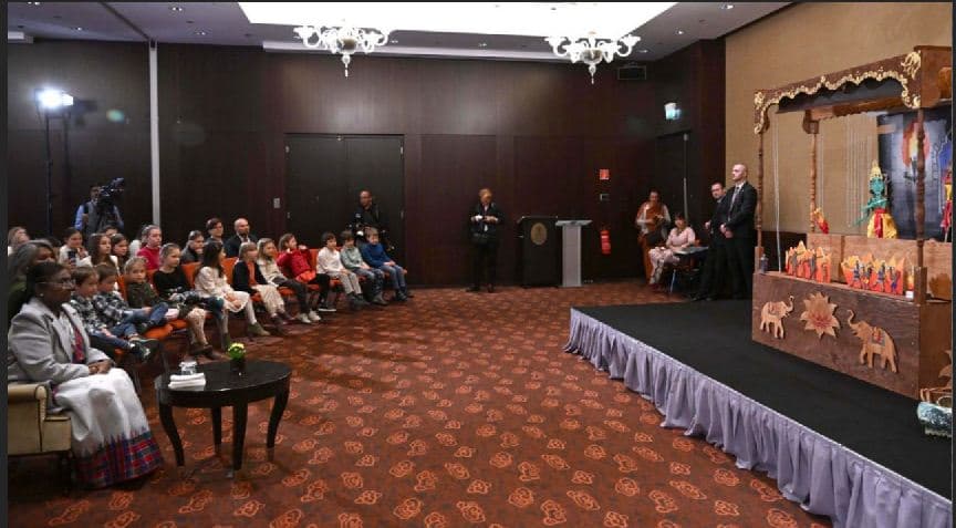 President Murmu Watches Special Puppet Show Based On Ramayana, Views Exhibition Of Paintings In Slovakia