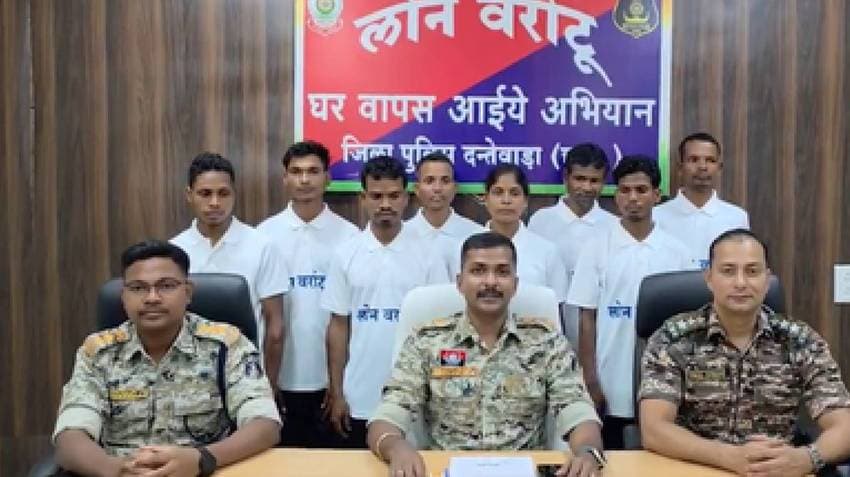 Chhattisgarh: Eight Maoists Surrender In Dantewada District