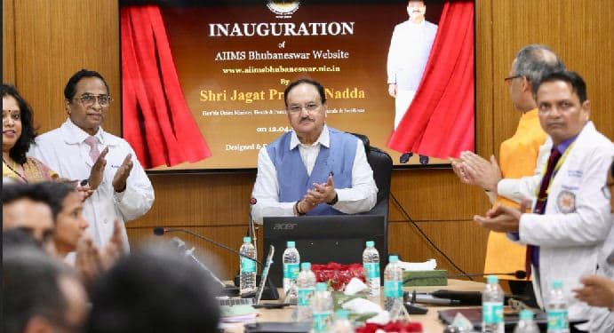 Union Health Minister JP Nadda Visits AIIMS Bhubaneswar, Inaugurates Central Research Laboratory