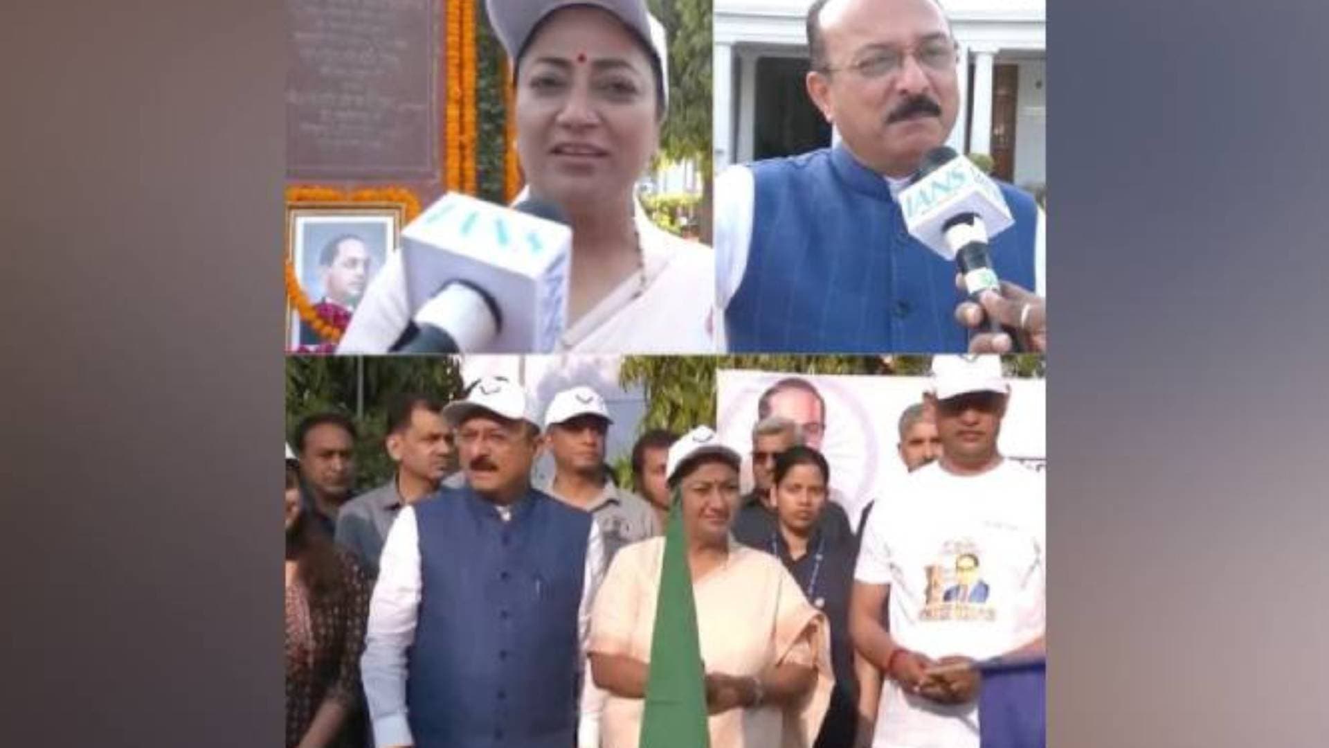 Delhi CM Flags Off Marathon As Part Of Ambedkar Jayanti Celebrations