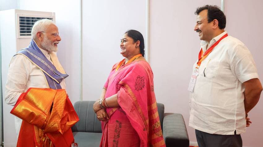 PM Modi Meets Karnam Malleswari, Commends Olympic Medallist For Mentoring Young Athletes