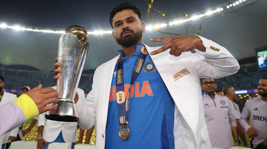 Shreyas Iyer Secures ICC Men's Player Of The Month Award For March 2025