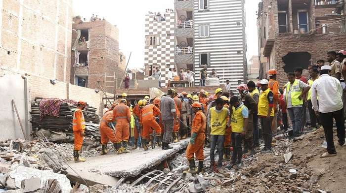 Delhi: 10 killed As Building Collapses In Mustafabad; CM Gupta Orders Inquiry