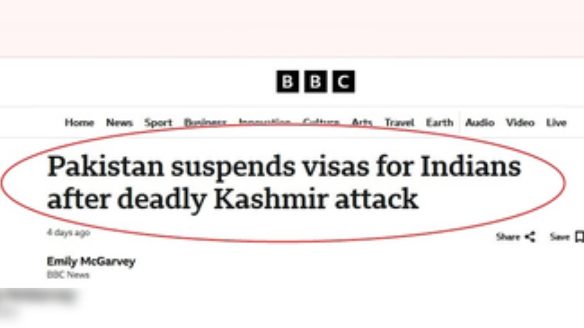 India Raises Strong Objection To Terminology, Reporting Bias In BBC's Pahalgam Coverage