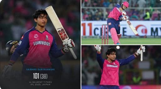 IPL 2025: Vaibhav Suryavanshi Becomes Youngest Player In Tournament History To Score Century