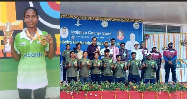 Jhuli Munda Brings Glory To Odisha With Bronze At Janjatiya Khel Mahotsav 2025