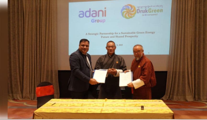Bhutan Signs MoU With Adani Group To Develop 5,000 Mw Hydropower Projects