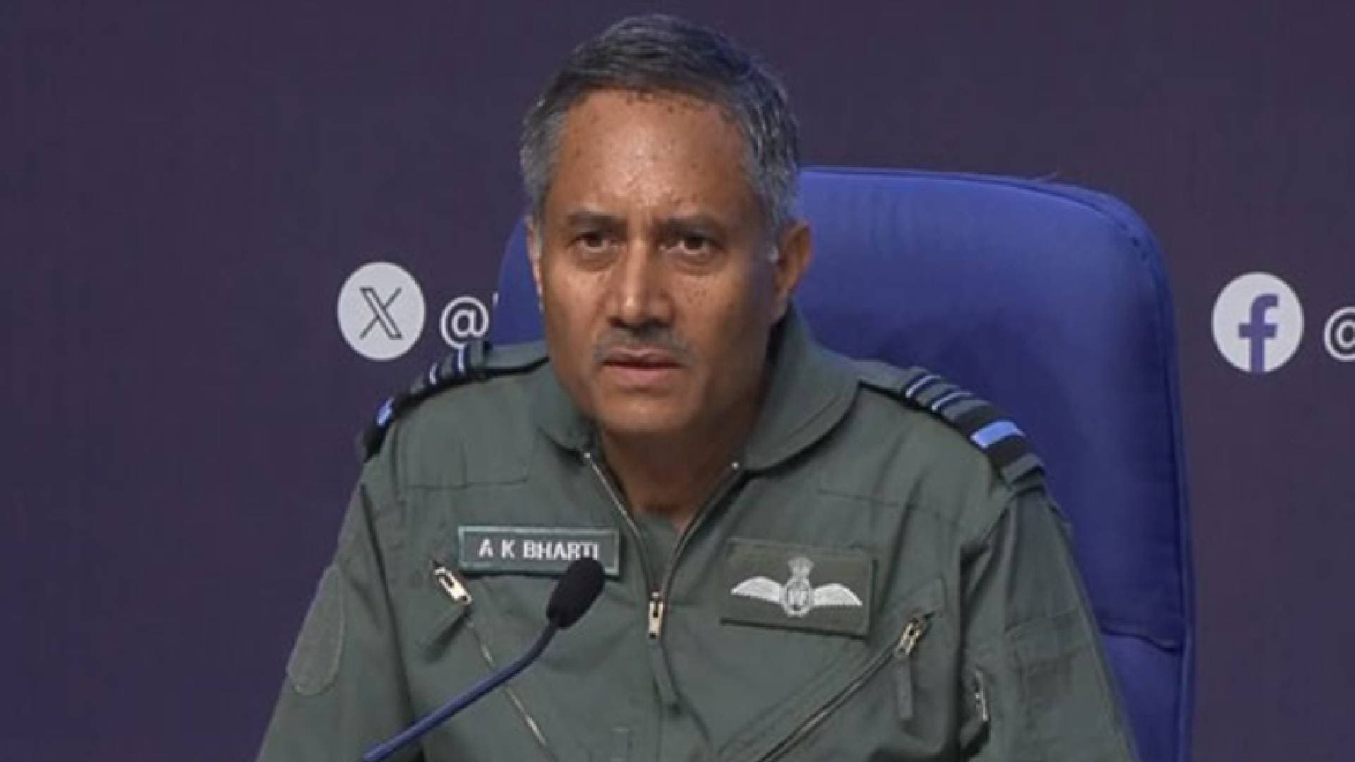 Our Fight Against Terrorism, Pity That Pakistan Chose To Intervene For Terrorists: Air Marshal AK Bharti