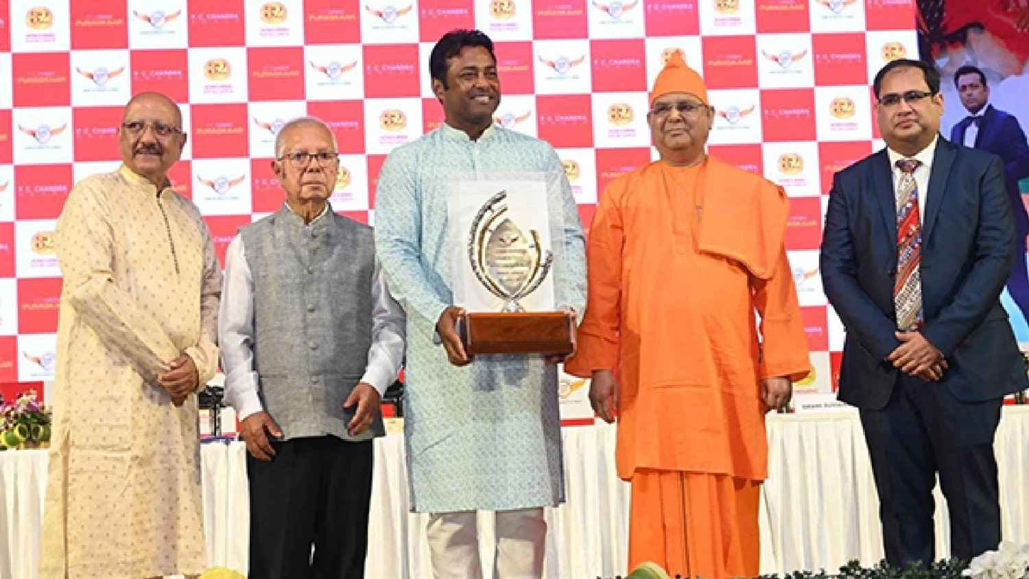 Leander Paes Conferred With Prestigious P C Chandra Puraskaar 2025