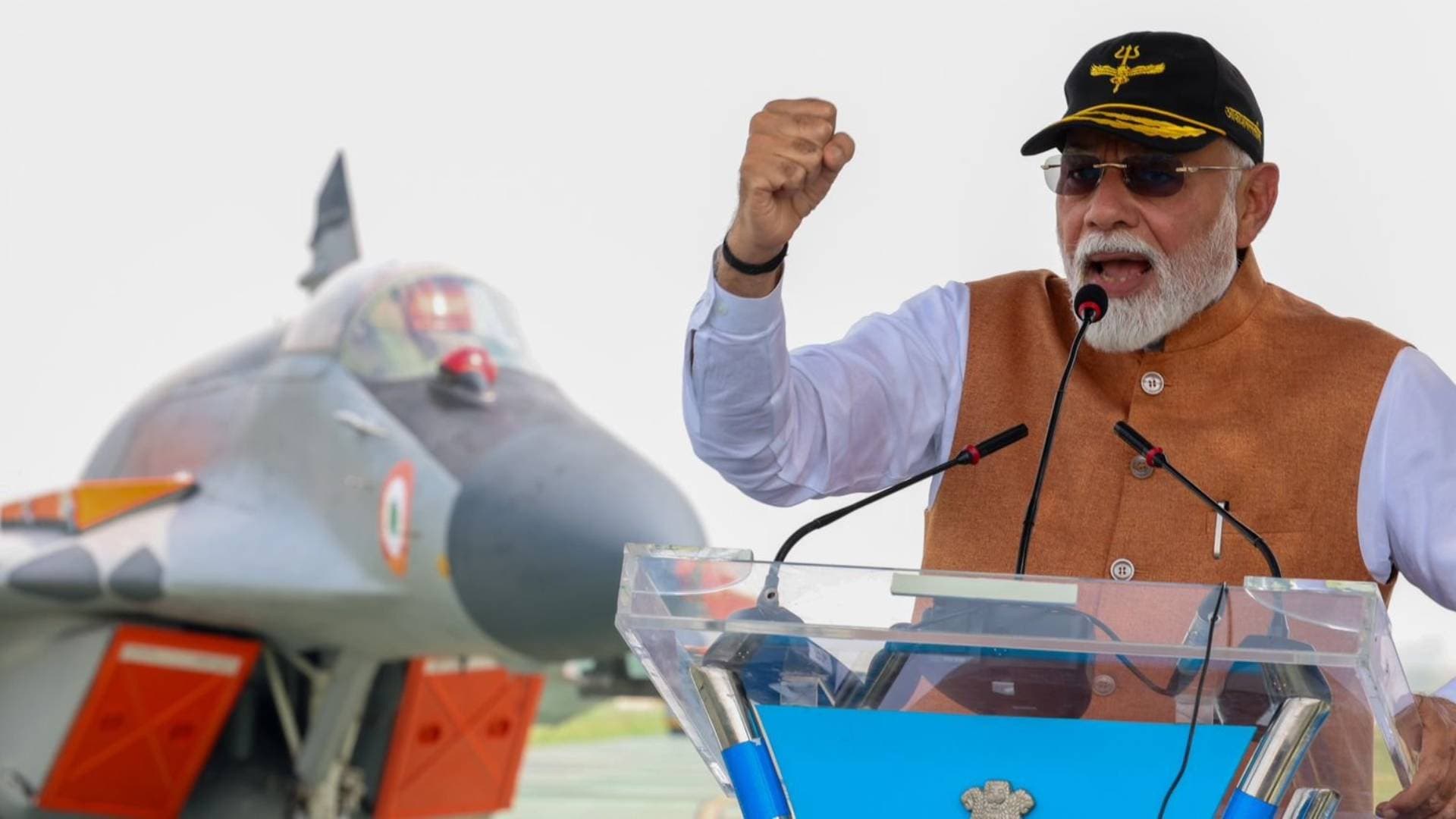 When Our Forces Chant 'Bharat Mata Ki Jai', Enemy Trembles With Fear: PM Modi At Adampur base