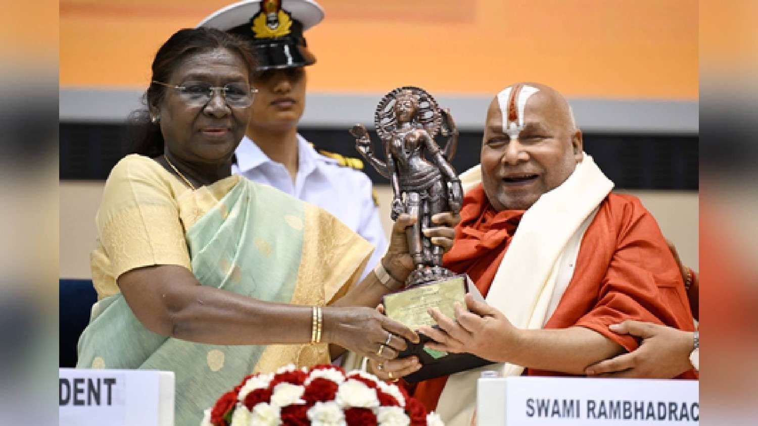 Prez Murmu Confers 58th Jnanpith Award On Sanskrit Scholar Jagadguru Rambhadracharya