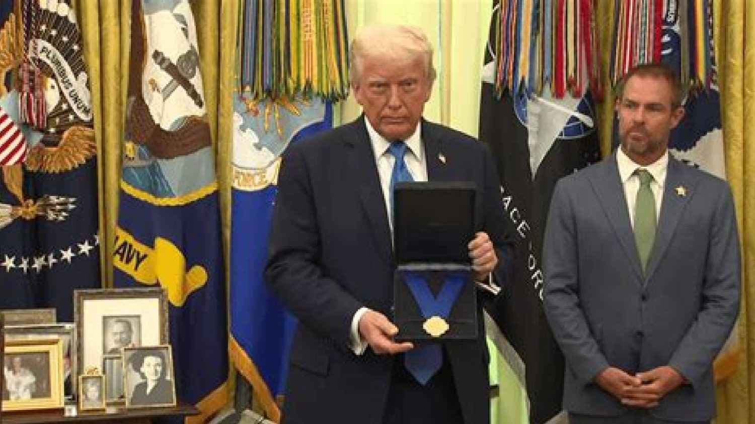 US President Bestows Medal Of Sacrifice To Three Palm Beach County Fallen Officers