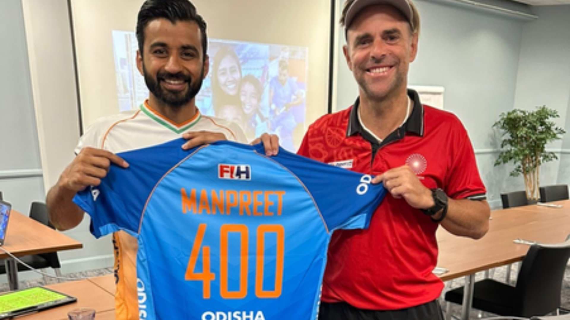 Manpreet Becomes Second-Highest Capped Indian Men’s Hockey Player Of All Time With 400 International Caps