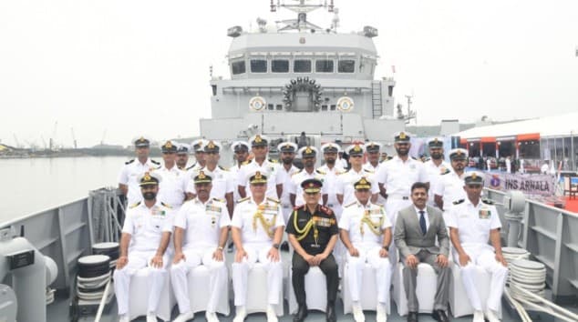 INS Arnala Commissioned As Indian Navy's First Shallow-Water Anti-Submarine Warfare Ship