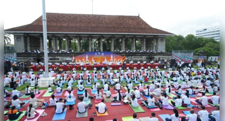 International Day Of Yoga: Sri Lankan Ministers, Cricketers Join Yoga Enthusiasts For IDY Celebrations